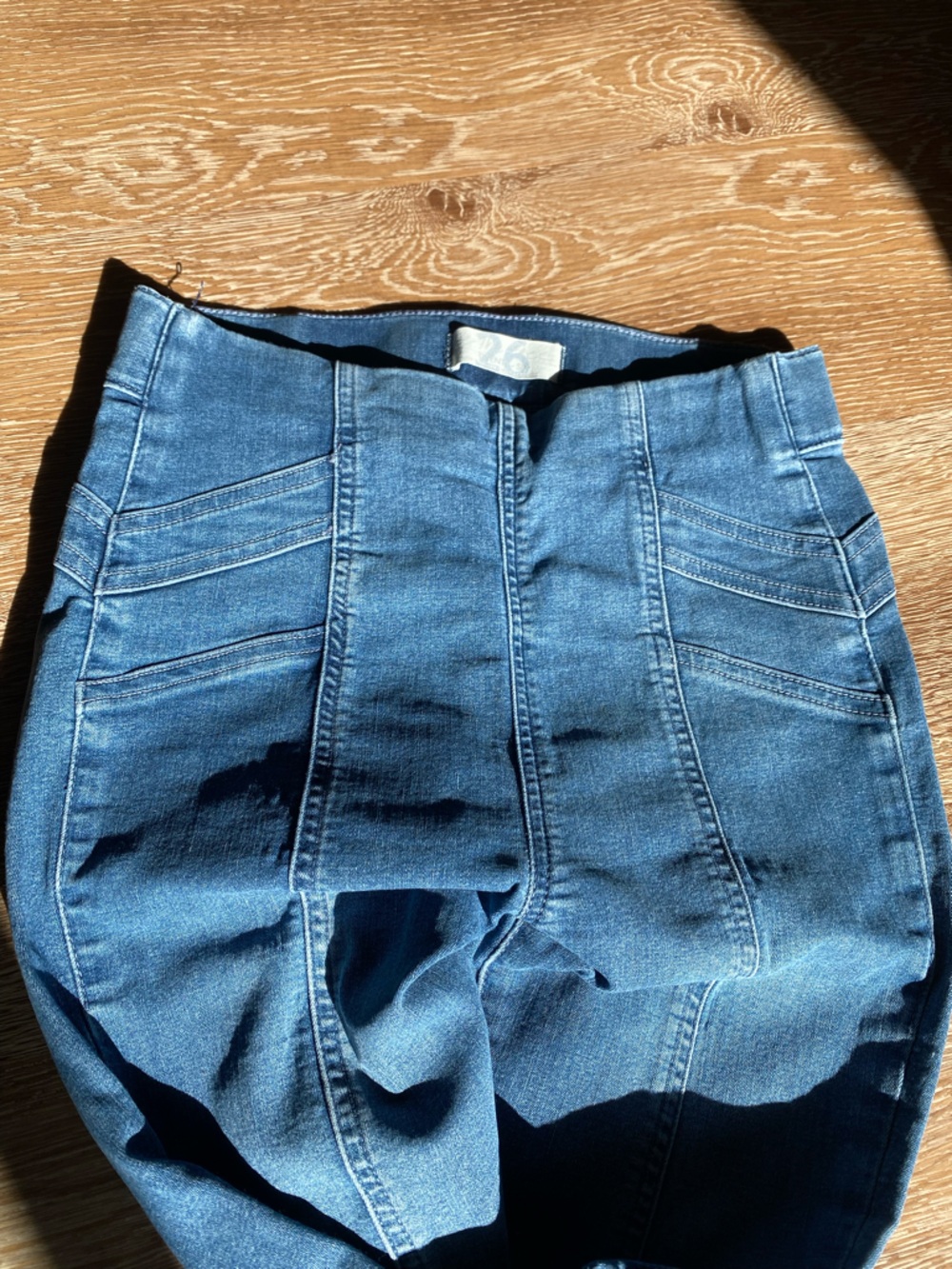 We The Free High-Waist Skinny Jeans in Medium Blue